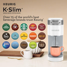 將圖片載入圖庫檢視器 Keurig K-Slim Coffee Maker, Single Serve K-Cup Pod Coffee Brewer, 8 to 12 Oz Brew Sizes, White