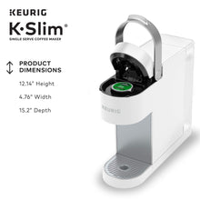 將圖片載入圖庫檢視器 Keurig K-Slim Coffee Maker, Single Serve K-Cup Pod Coffee Brewer, 8 to 12 Oz Brew Sizes, White